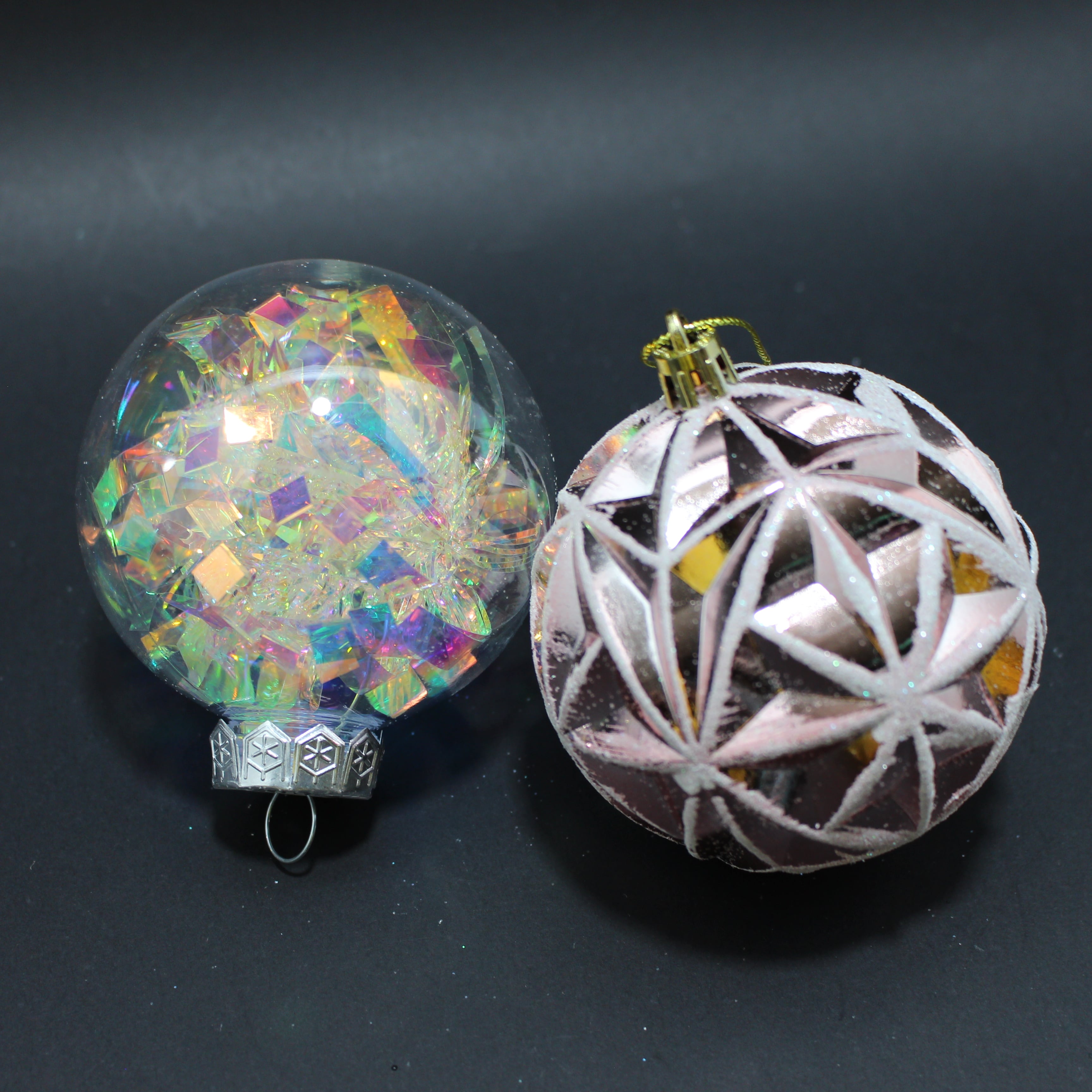 Bolas Navidenas X3 Transparentes Y 3 Ro