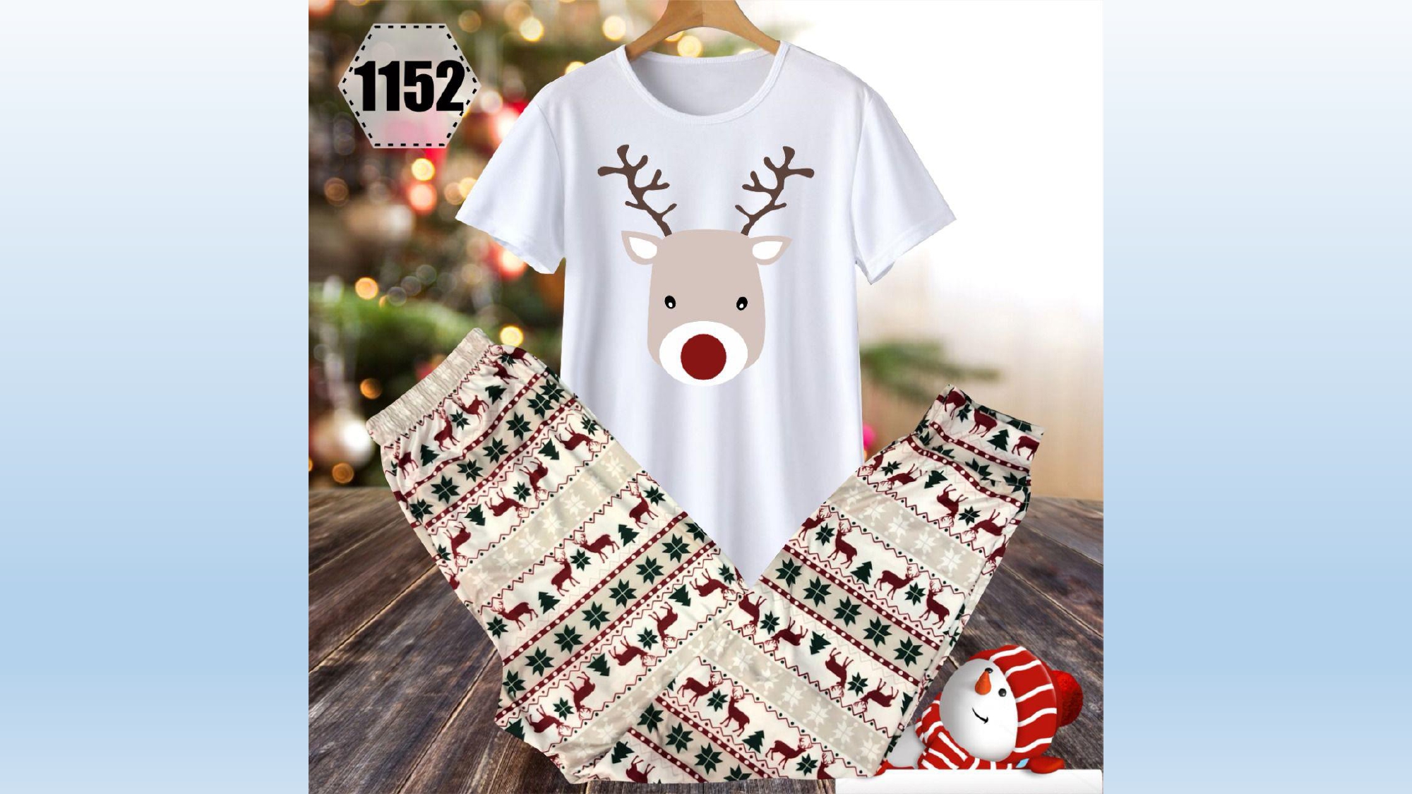 Pijama Navidena De Reno