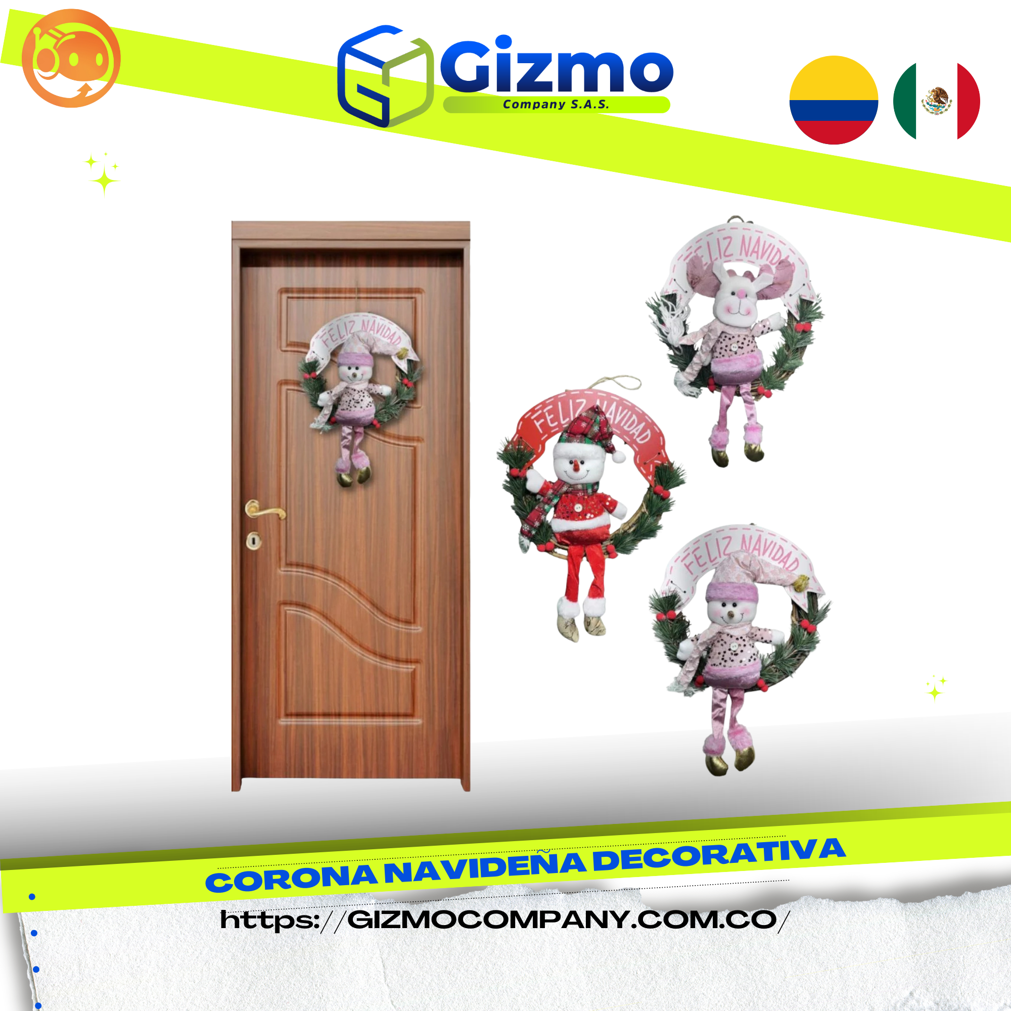 Corona Navidena Decorativa