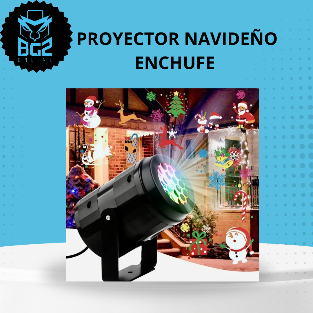 Proyector Navideño Enchufe