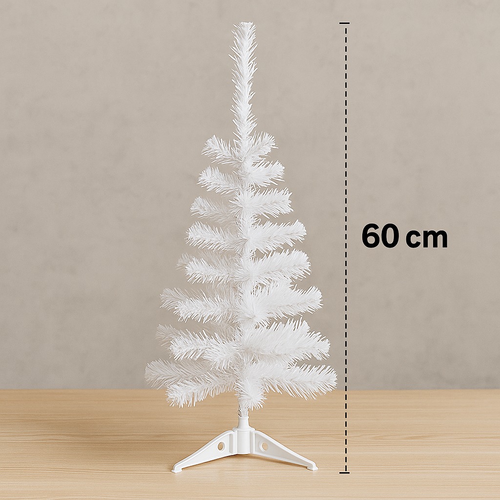 Mini Arbol De Navidad Blanco 60 Cm