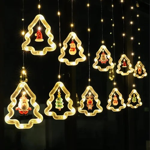 Luces Cascadas Arbol De Navidad X3m