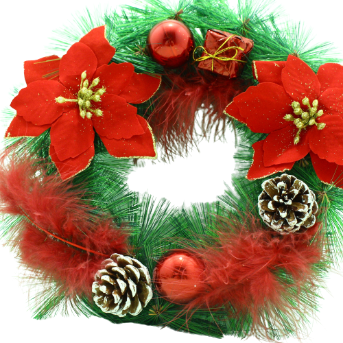 Corona Navidena Con Flores